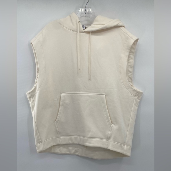 Athleta Retroplush Cocoon Hoodie Cream size L - Picture 2 of 8